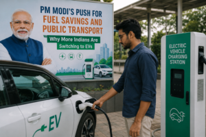 PM Modi’s Push for Fuel Savings and Public Transport: Why More Indians Are Switching to EVs