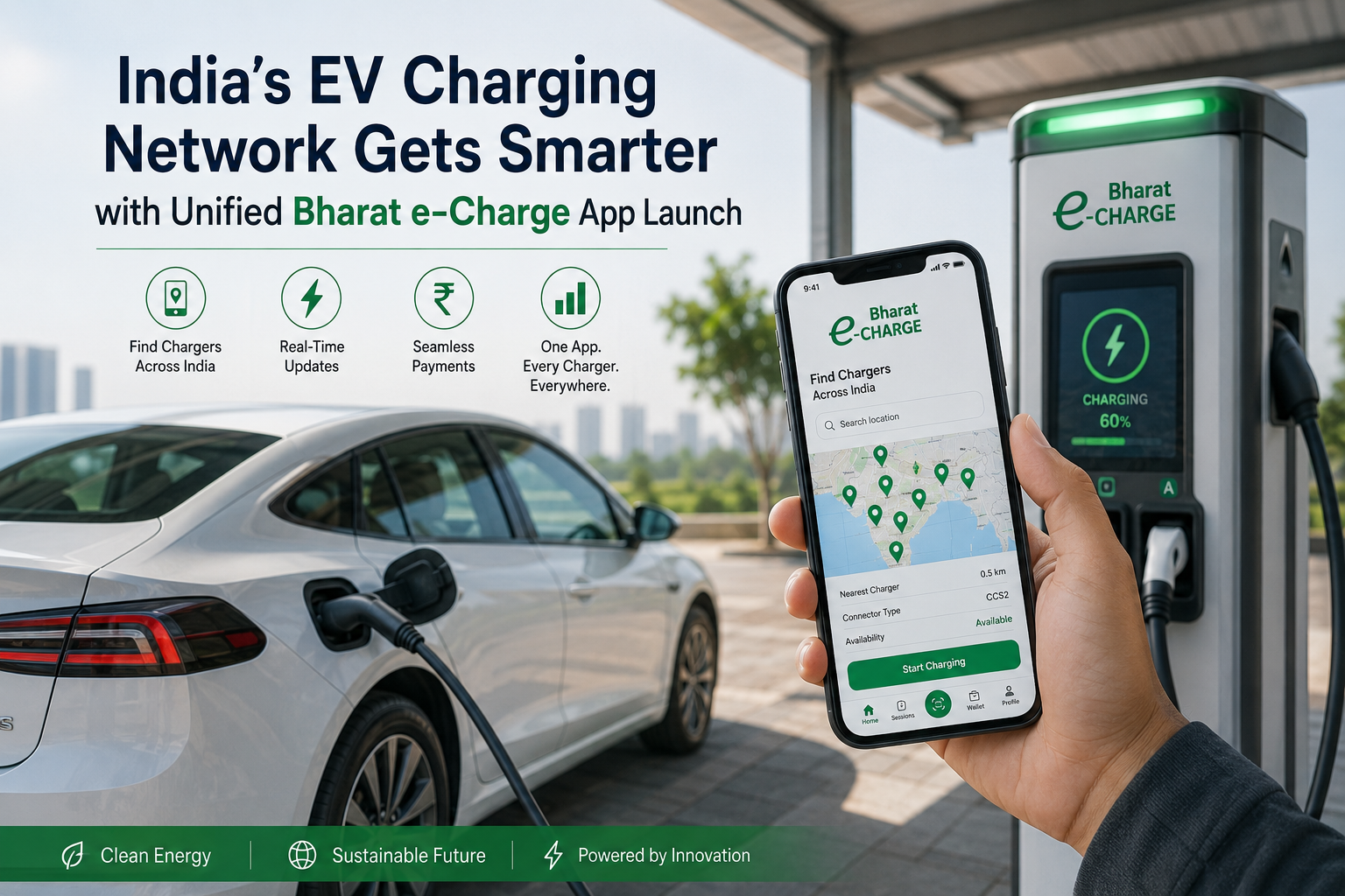 India’s EV Charging Network Gets Smarter with Unified Bharat e-Charge App Launch