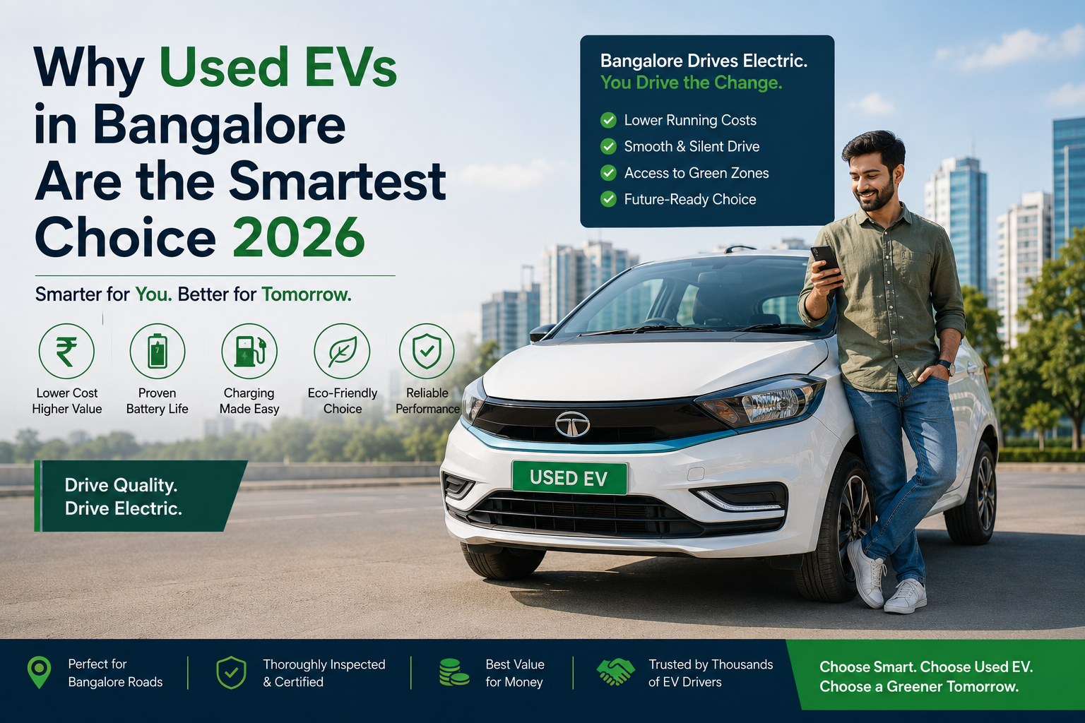 Why Used EVs in Bangalore Are the Smartest Choice 2026