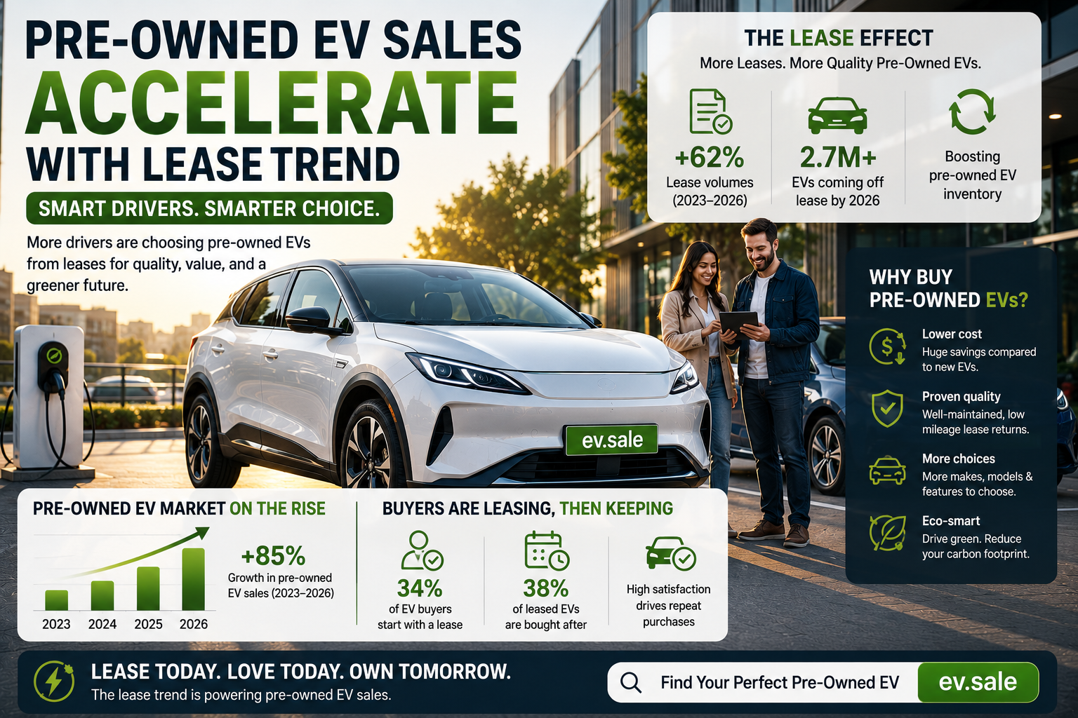 Pre-Owned EV Sales Accelerate with Lease Trend