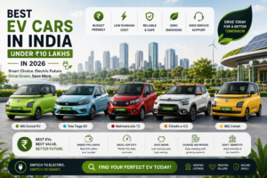 Best EV Cars in India Under 10 Lakhs in 2026
