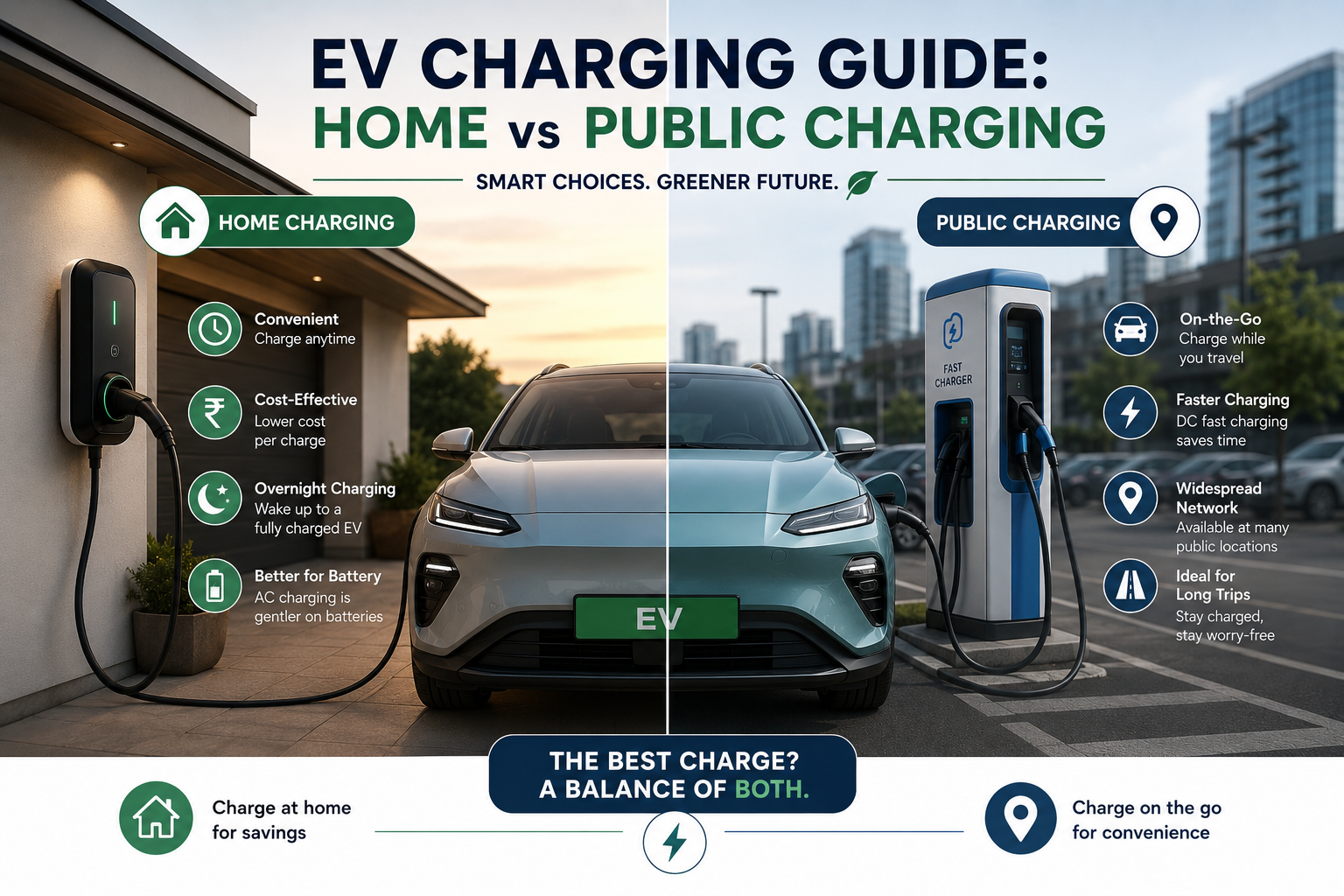 EV Charging Guide: Home vs Public Charging