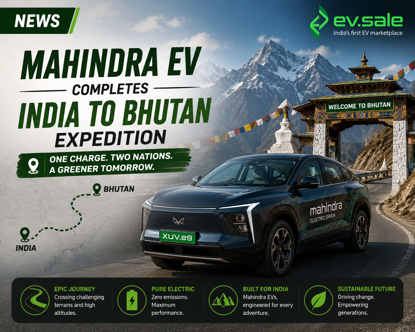 News – Mahindra EV Completes India to Bhutan Expedition