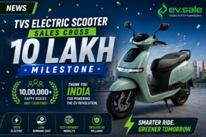 News - TVS Electric Scooter Sales Cross 10 Lakh Milestone