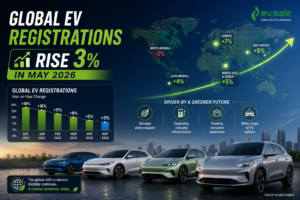 Global EV Registrations Rise 3% in May 2026