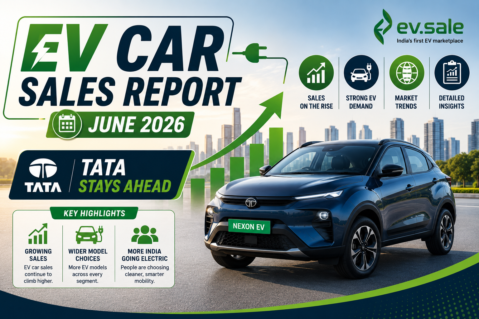 EV Car Sales Report June 2026: Tata Stays Ahead