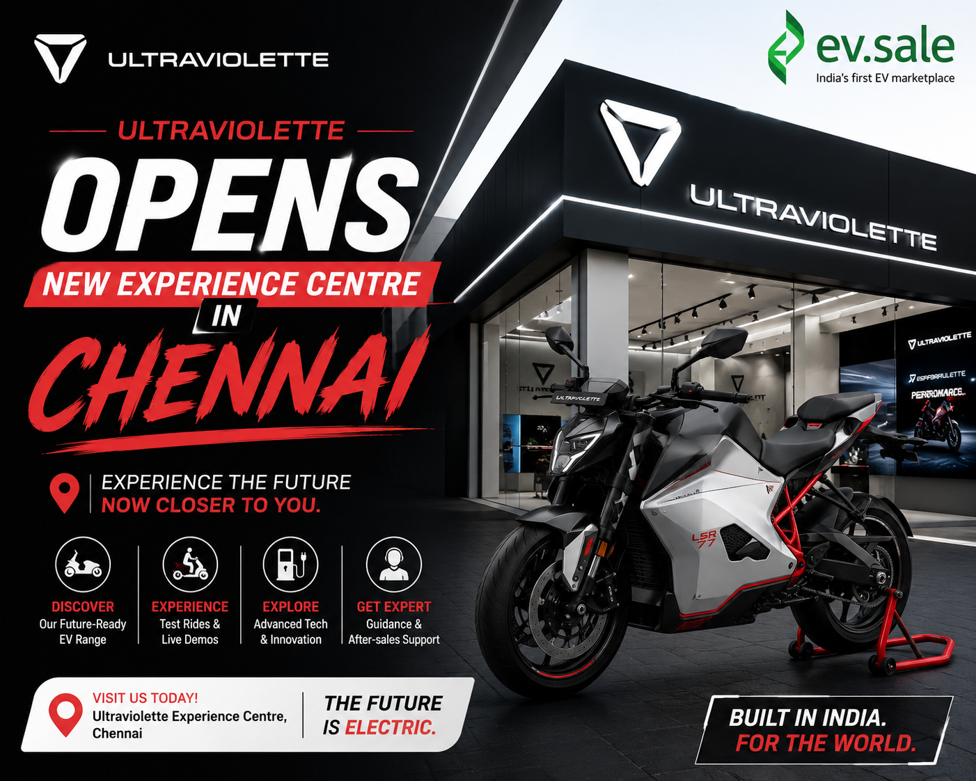 Ultraviolette Opens New Experience Centre in Chennai