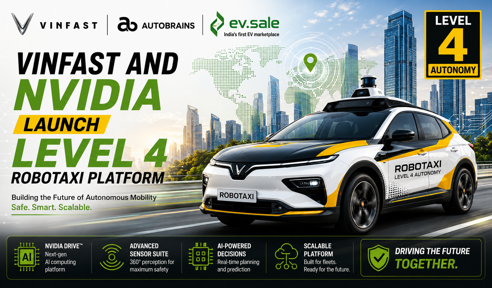 VinFast and NVIDIA Launch Level 4 Robotaxi Platform