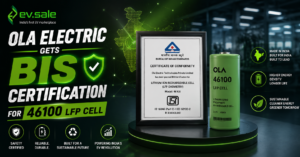 Ola Electric Gets BIS Certification for 46100 LFP Cell
