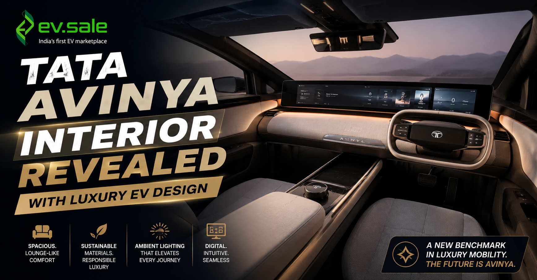 Tata Avinya Interior Revealed With Luxury EV Design