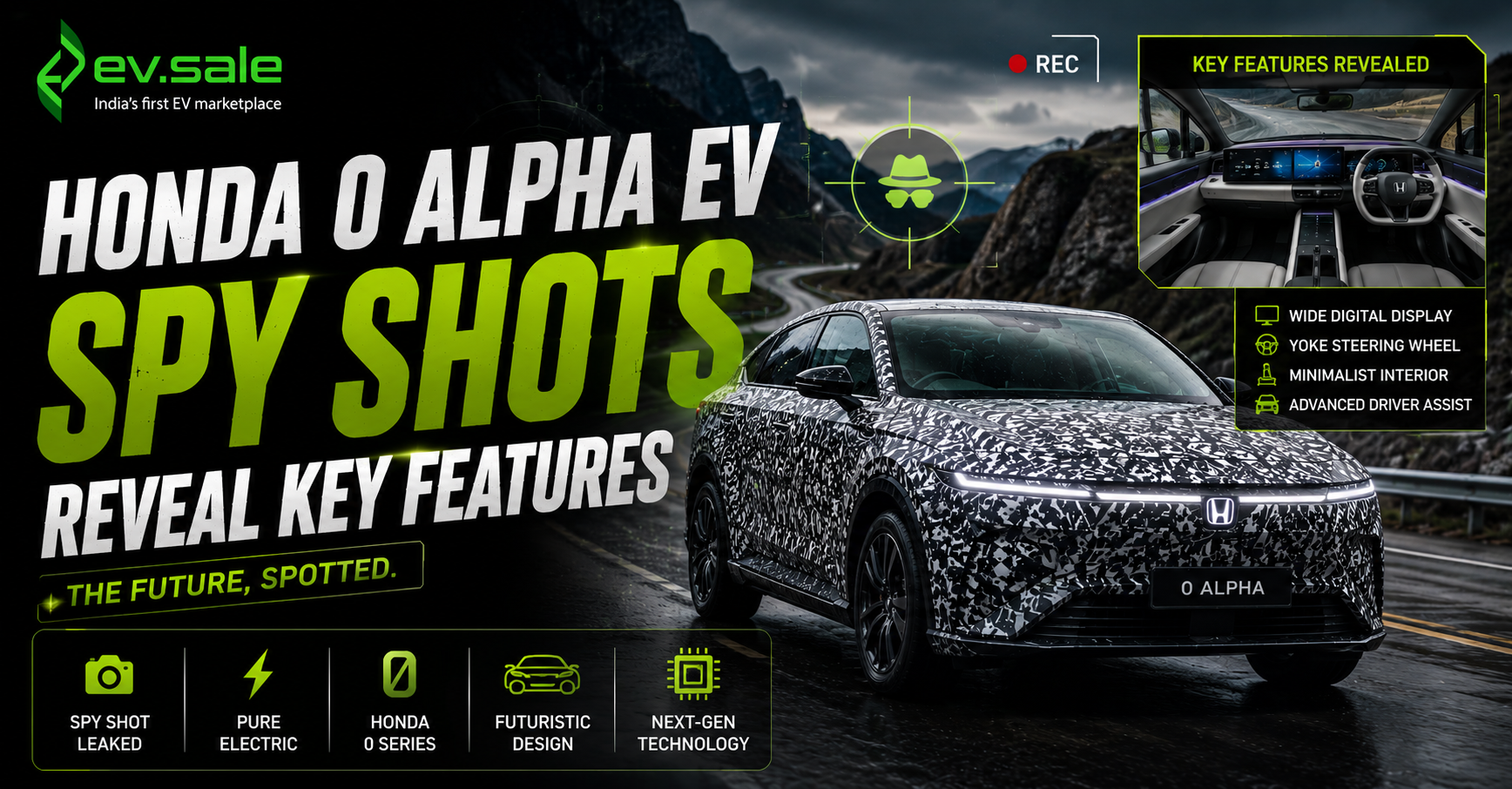 Honda 0 Alpha EV Spy Shots Reveal Key Features