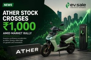 NEWS: Ather Stock Crosses ₹1,000 Amid Market Rally
