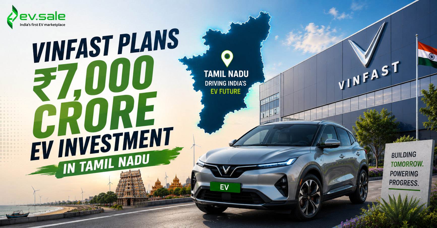 VinFast Plans ₹7,000 Crore EV Investment in Tamil Nadu