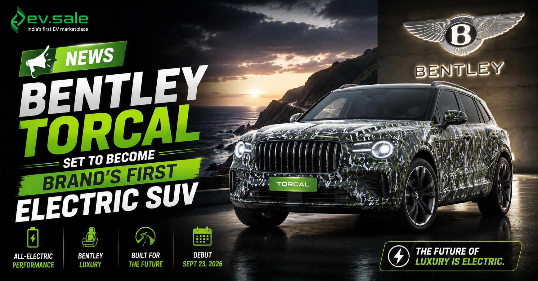 NEWS – Bentley Torcal Set to Become Brand’s First Electric SUV