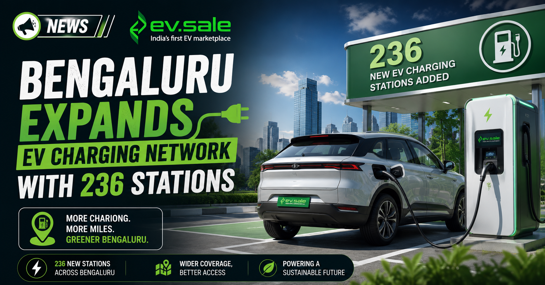 NEWS – Bengaluru Expands EV Charging Network With 236 Stations