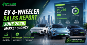EV 4-Wheeler Sales Report June 2026: Market Growth