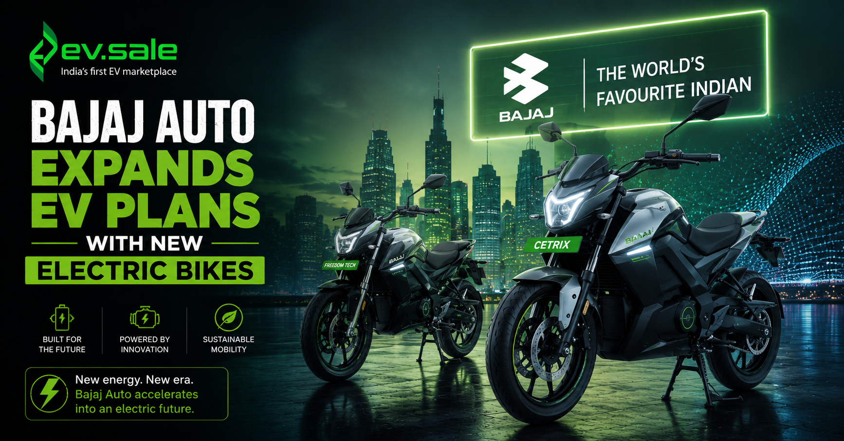 Bajaj Auto Expands EV Plans With New Electric Bikes