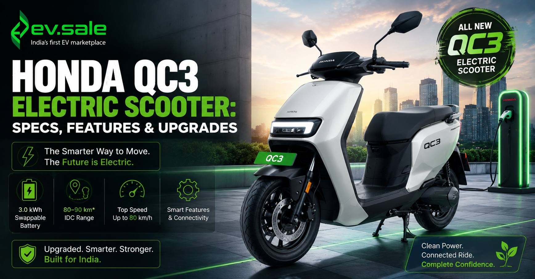 Honda QC3 Electric Scooter: Specs, Features & Upgrades