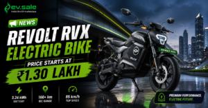 NEWS - Revolt RVX Electric Bike Price Starts at ₹1.30 Lakh