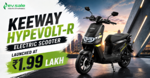 Keeway Hypevolt-R Electric Scooter Launched at ₹1.99 Lakh
