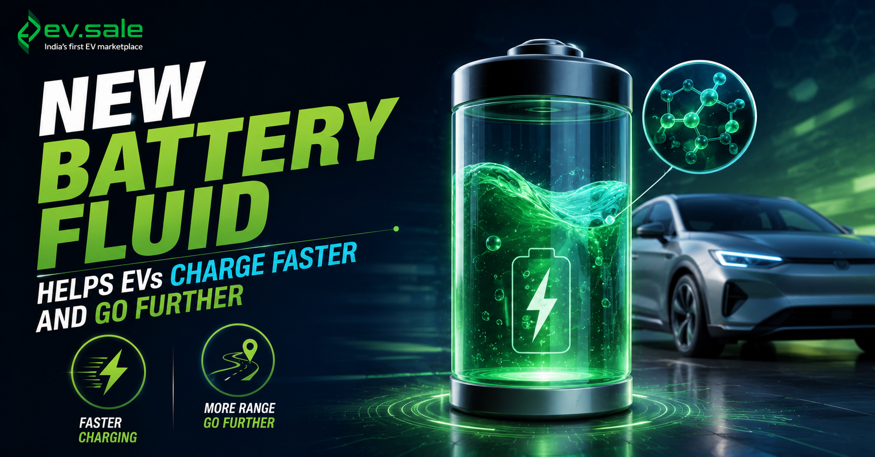New Battery Fluid Helps EVs Charge Faster and Go Further