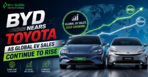 BYD Nears Toyota as Global EV Sales Continue to Rise
