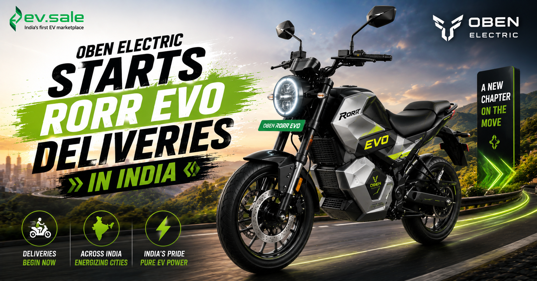 Oben Electric Starts Rorr Evo Deliveries in India