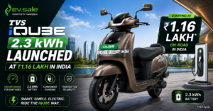 TVS iQube 2.3 kWh Launched at ₹1.16 Lakh in India