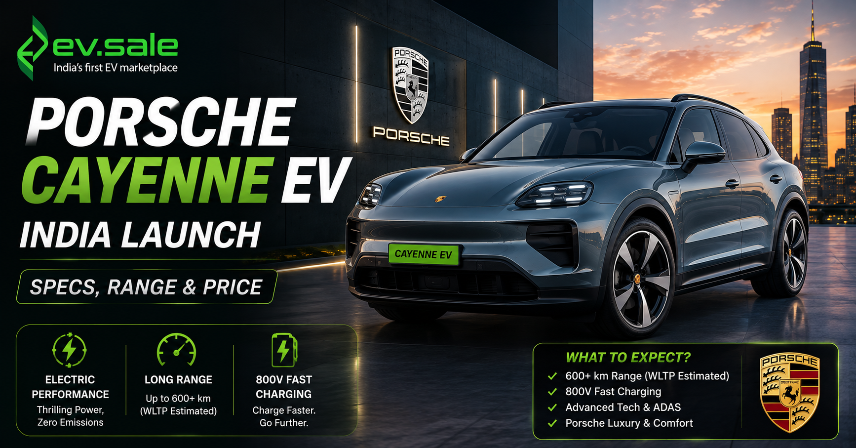 Porsche Cayenne EV India Launch: Specs, Range & Price
