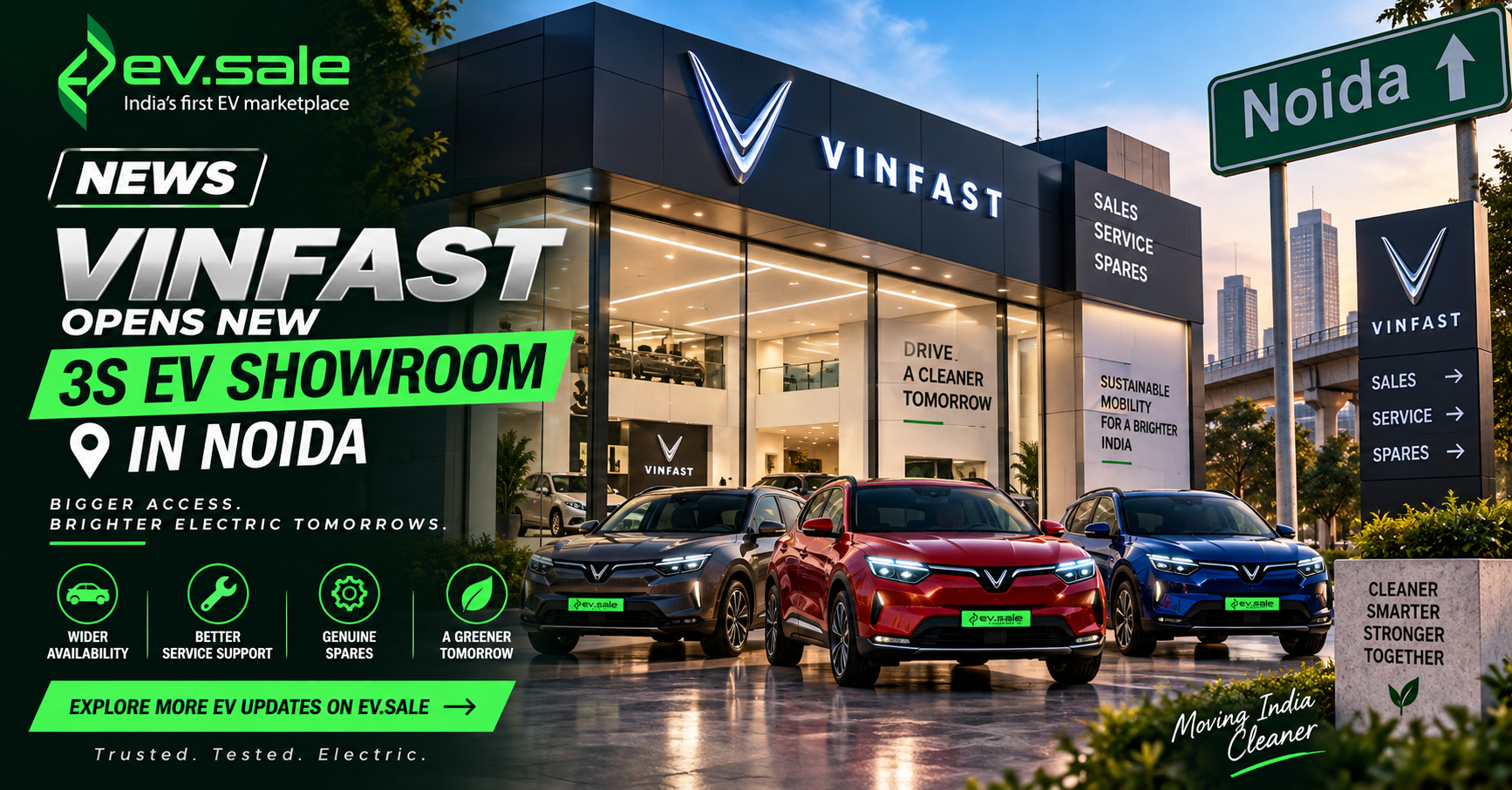 NEWS – VinFast Opens New 3S EV Showroom in Noida
