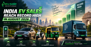 India EV Sales Reach Record High in August 2026